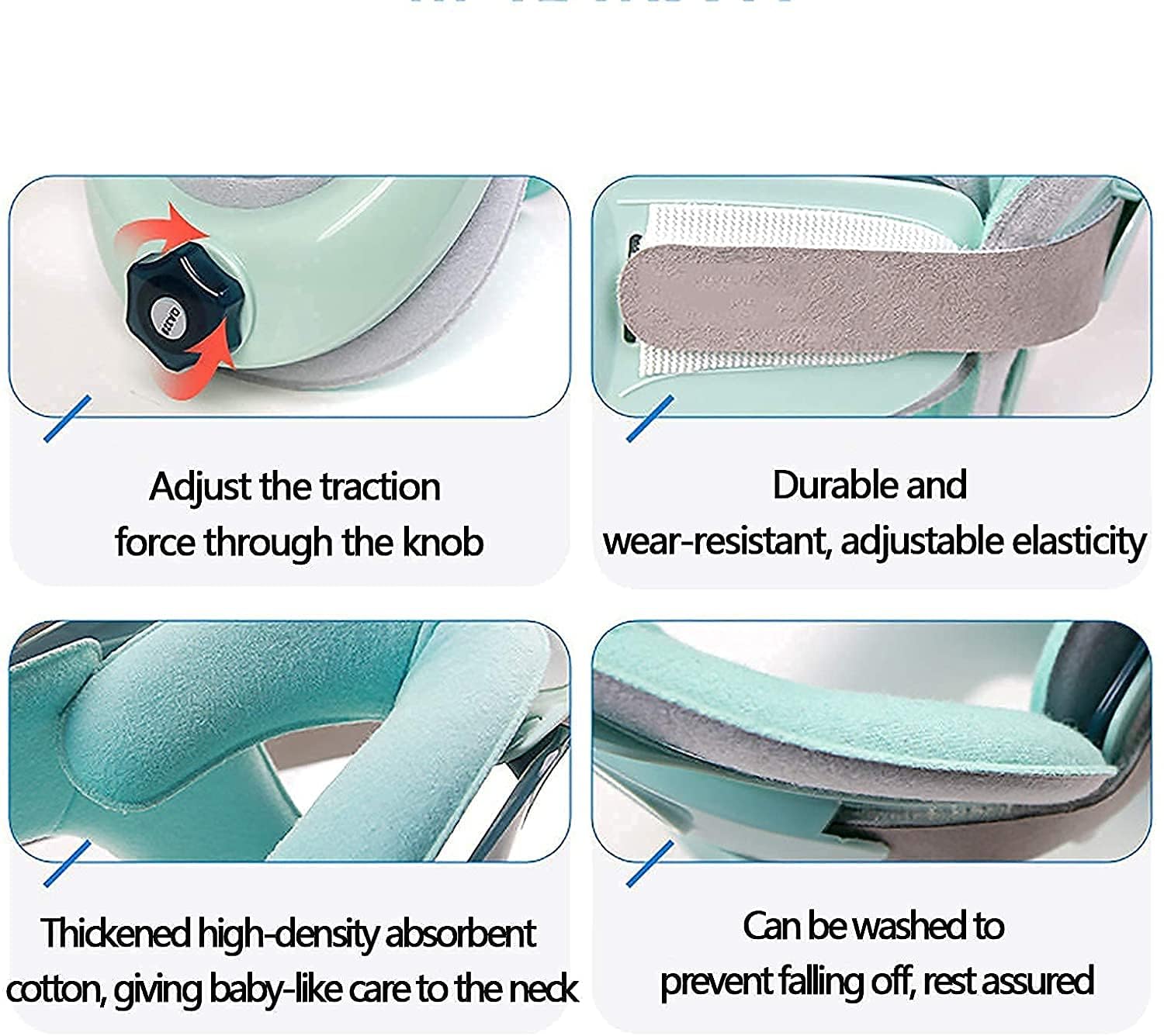 Neck Support Brace,Cervical Traction Device & Collar Brace,Inflatable Neck Protector, for Neck Pain Spondylosis Correct Posture Cervical Collar.