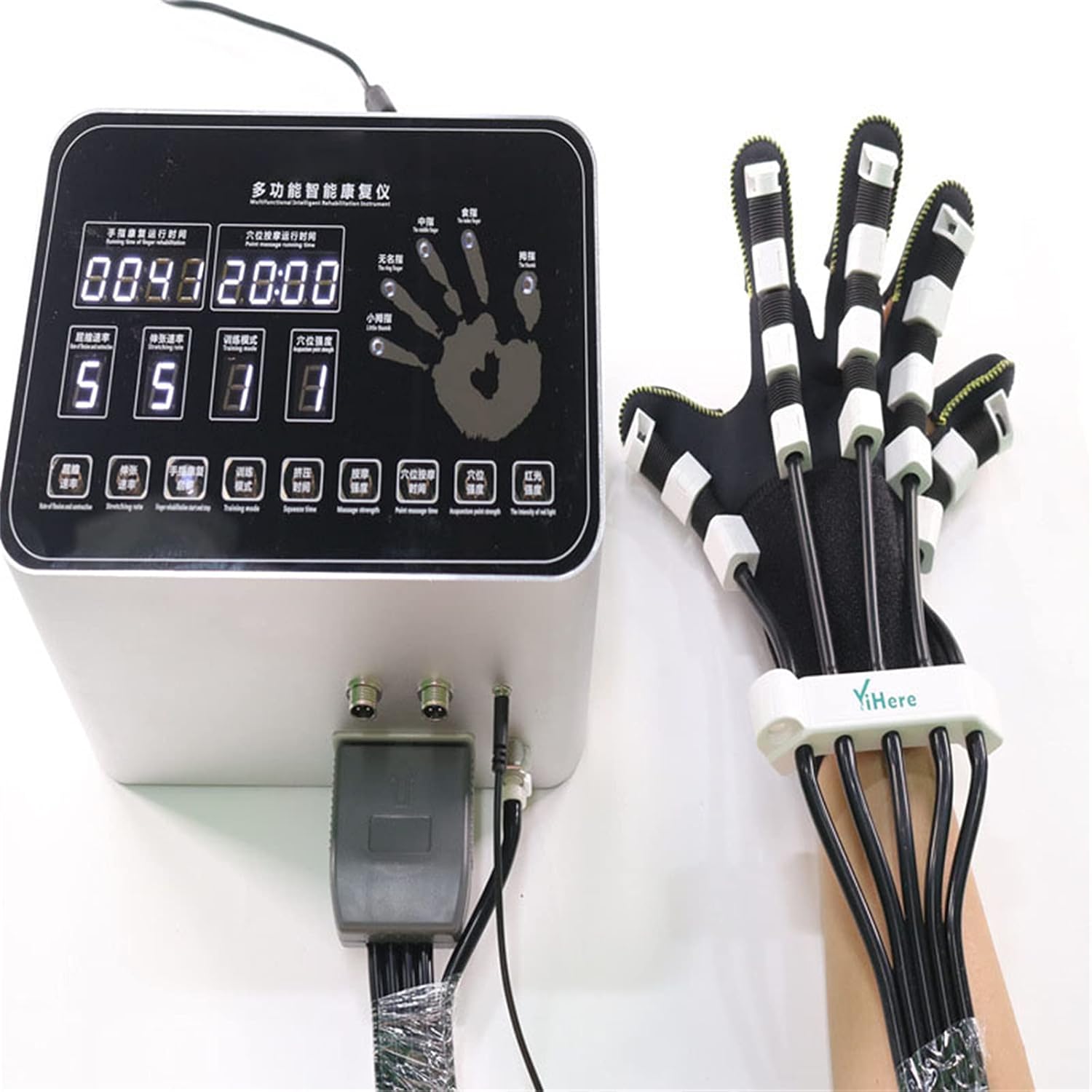 Rehabilitation Gloves Finger Orthoses Rehabilitation Robot Exoskeleton Manual Training Functional Hand Splint for Long-Term Relief,Left,S