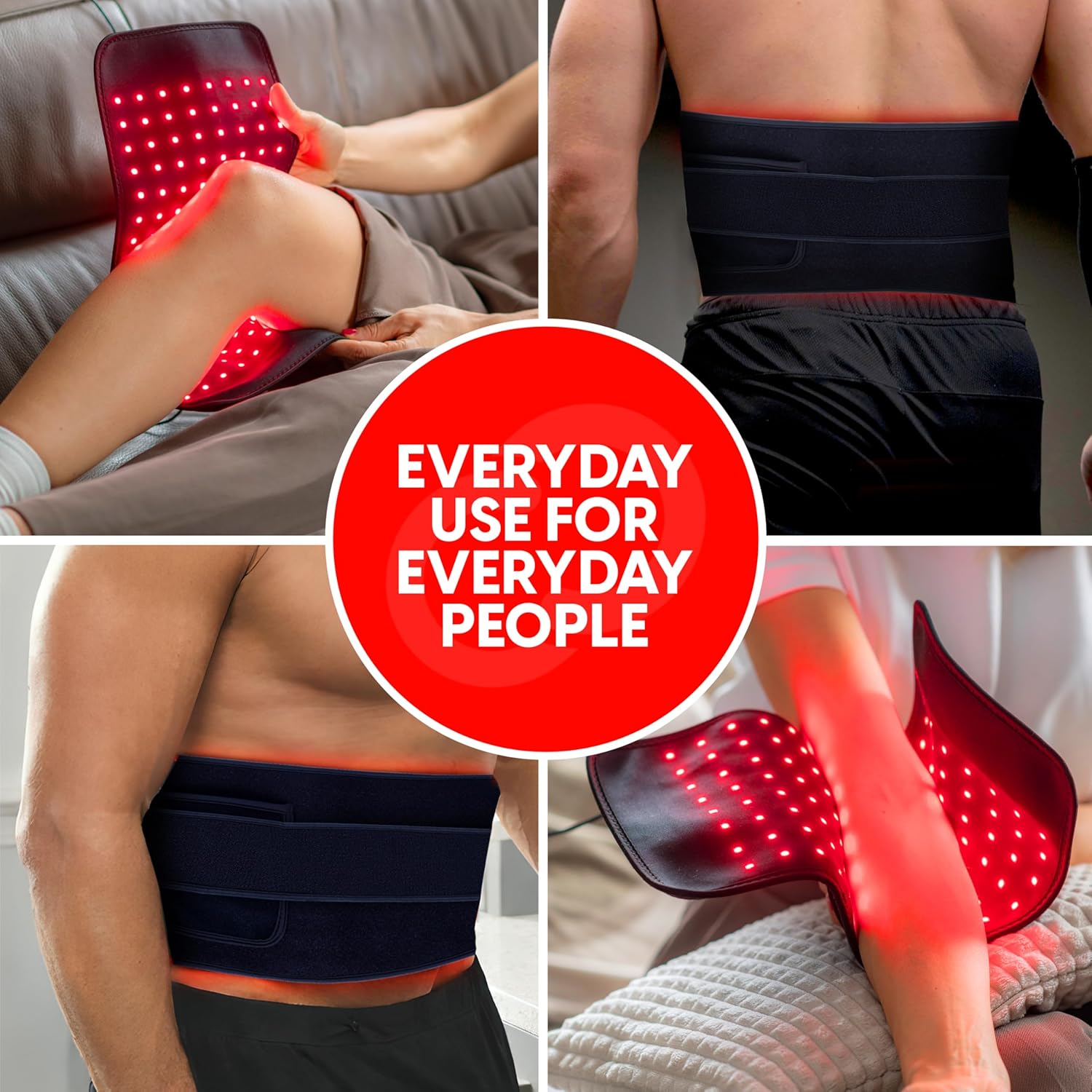 CopperRed™ Infrared Flex Wrap Red Light Therapy Device by Copper Compression. Dual Wavelength, Near Infrared Technology NIR for Muscle, Joint, and Full Body Recovery