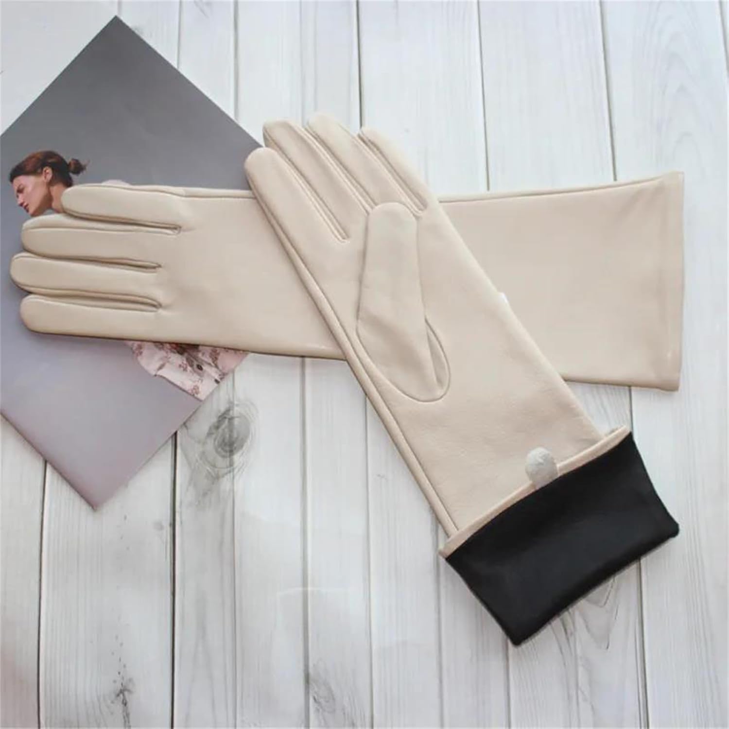 Women's Elbow Length Gloves Classic Long Opera Style With Touchscreen Capability And A Smooth Thin Lining For Elegant Wear