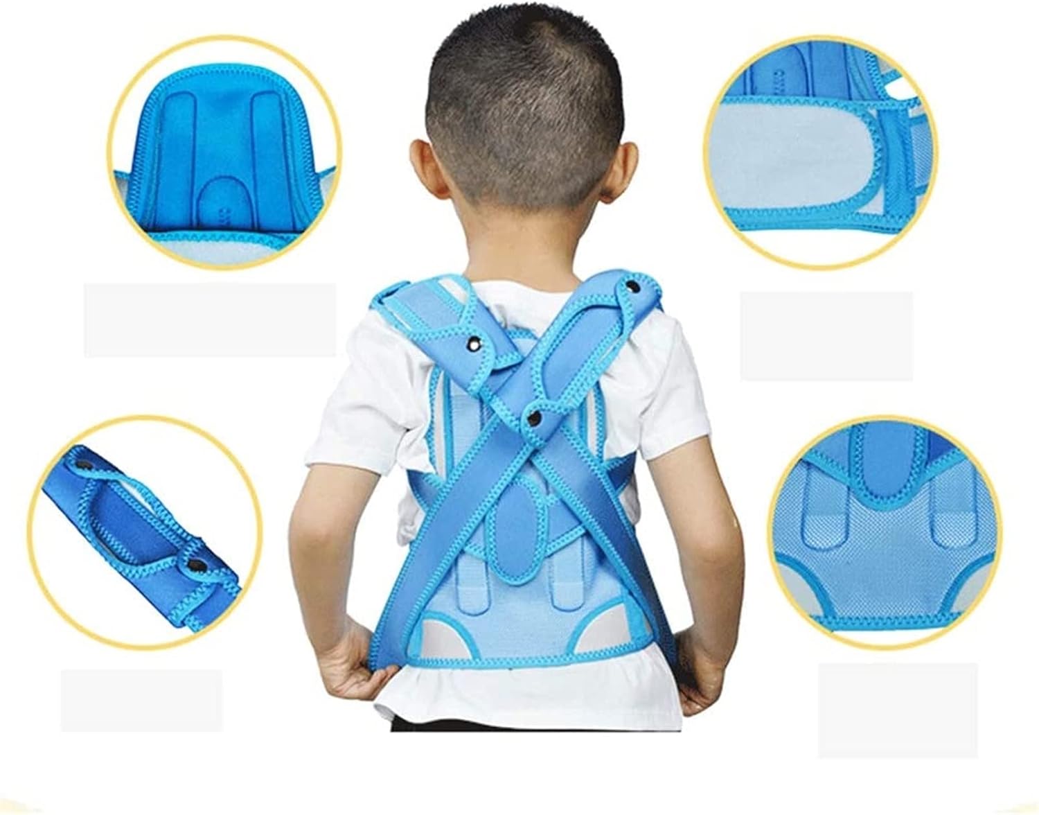 Posture Corrector Back Support Children for Posture Correction Upper Back Clavicle Brace, for Kyphosis, Chest Slouching and Humpback, Improving Posture Back,Pink-X,Pink-X