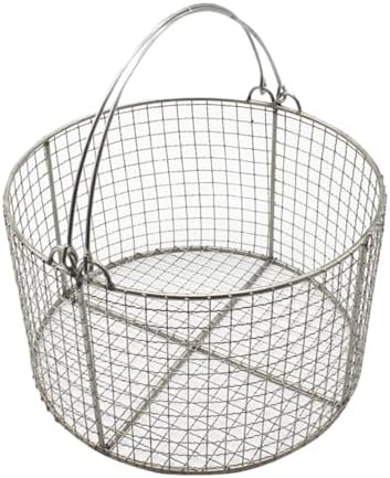 Stainless Steel Sterilization Basket, 10mm Mesh Cleaning Tray for Laboratory, Hospital & Dental Use, 25x10cm (9.8x3.9in) – Durable & Easy to Clean