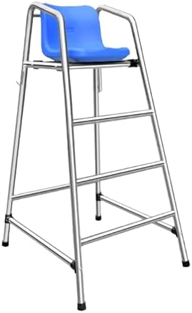 Stainless Steel Lifeguard Chair - Modern Armless Design, Comfortable ABS Seat, Outdoor Use, Max Weight 300kg, Tower Base with Narrow Corners for Beach & Pool Safety