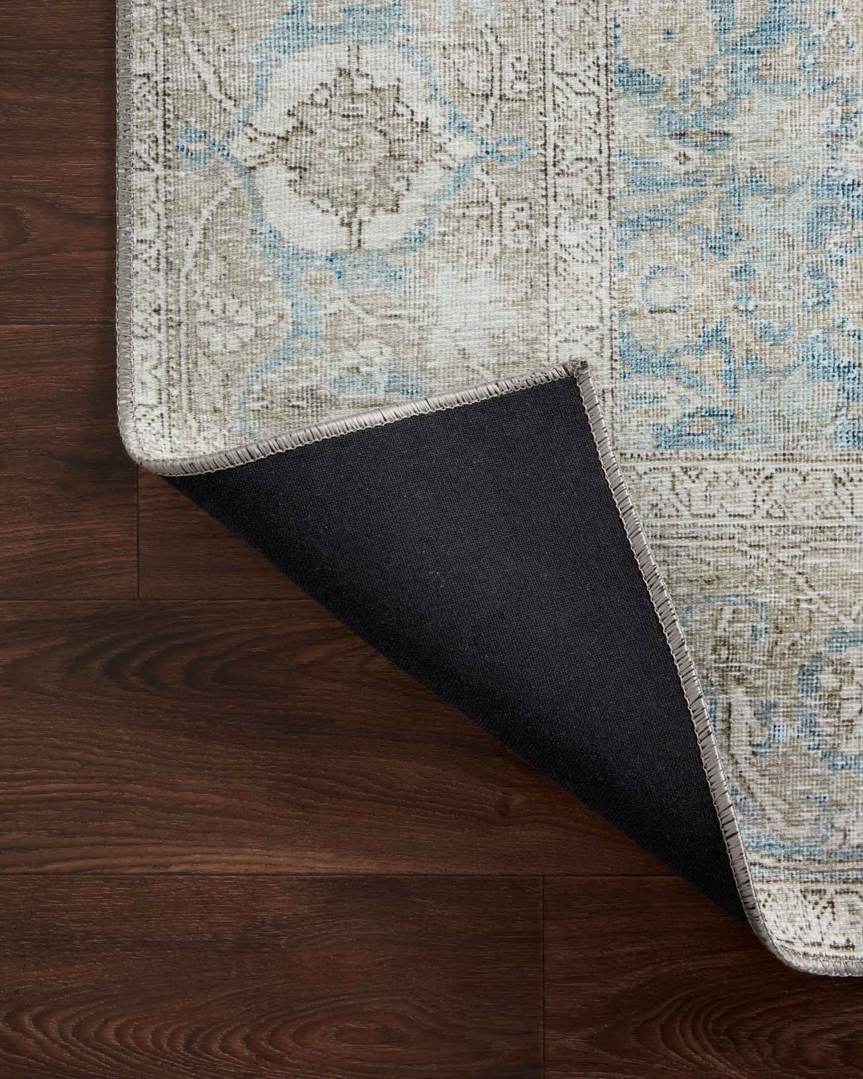 Loloi II Wynter Collection - Traditional Power Loomed Rug in Ocean & Silver (WYN-10)