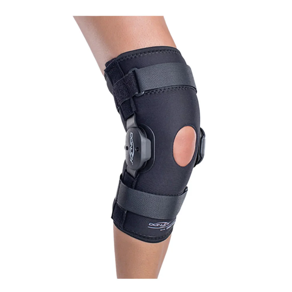 Deluxe Hinged Knee Brace - Breathable, Neoprene-Free Support (XX-Large)