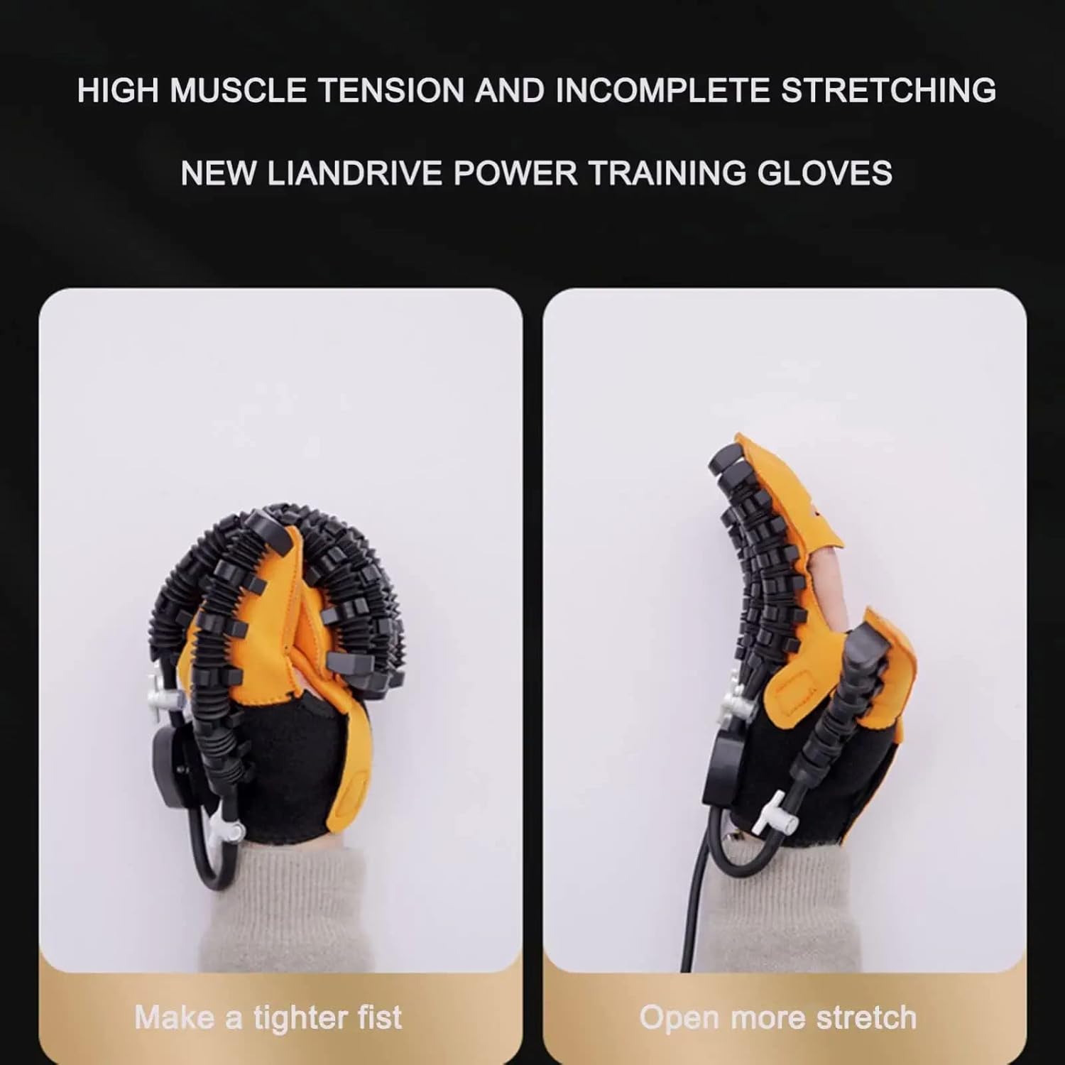 Rehabilitation Training Gloves, Hemiplegia Finger Rehabilitation Trainer Robot Gloves, Stroke Hand Trainer Finger Splints, for Hand Dysfunction Patients(Size:XS Code,Color:Left Hand)