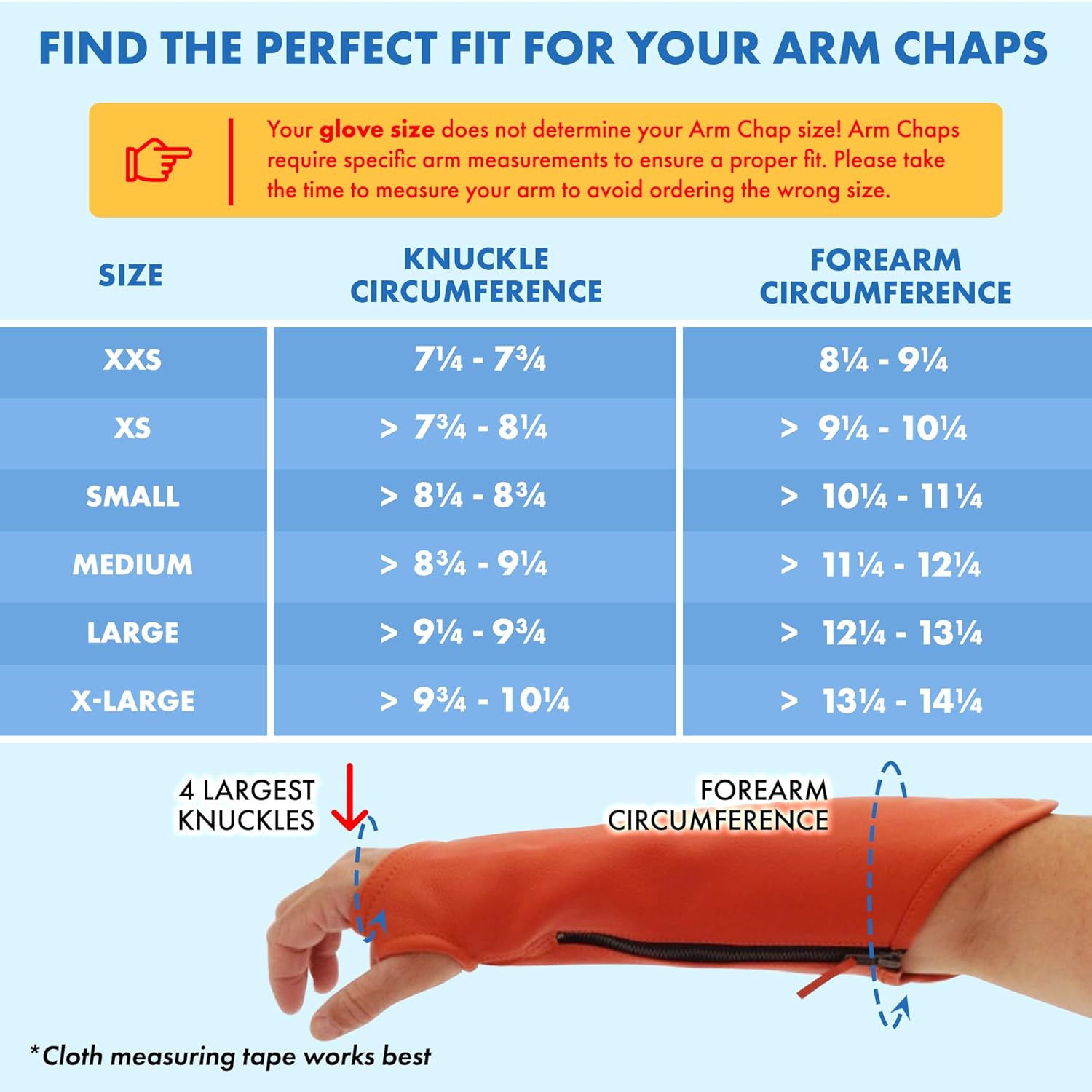 Arm Chaps Extended Elbow Leather Arm Guard - Arm Sleeve Protectors for Thin Skin and Bruising, Scratches & Cuts - Protective Arm Sleeve for Any Age- Left & Right Form-Fitting - Orange(1Pair/Large).