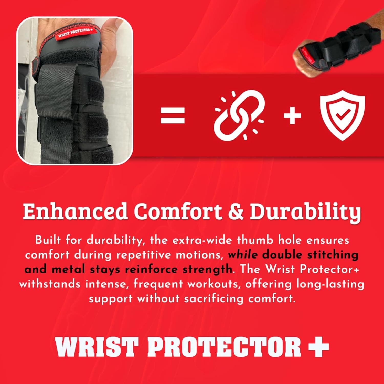 Right & Left Hands Free Pain Management Weightlifting Wrist Support for Gym - Adjustable Straps Brace Non-Slip Grip for Gym, CrossFit, Strength Workouts - Eliminate the Pain Embrace the Gain