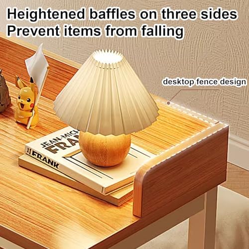 Overbed Table with 360° Wheels, Over The Bed Table, Queen/Full Size Over Bed Desk, Laptop Cart, Rolling Medical Desk W/Heavy Duty Metal Leg, for Bedroom, Hospital (Color : Oak)