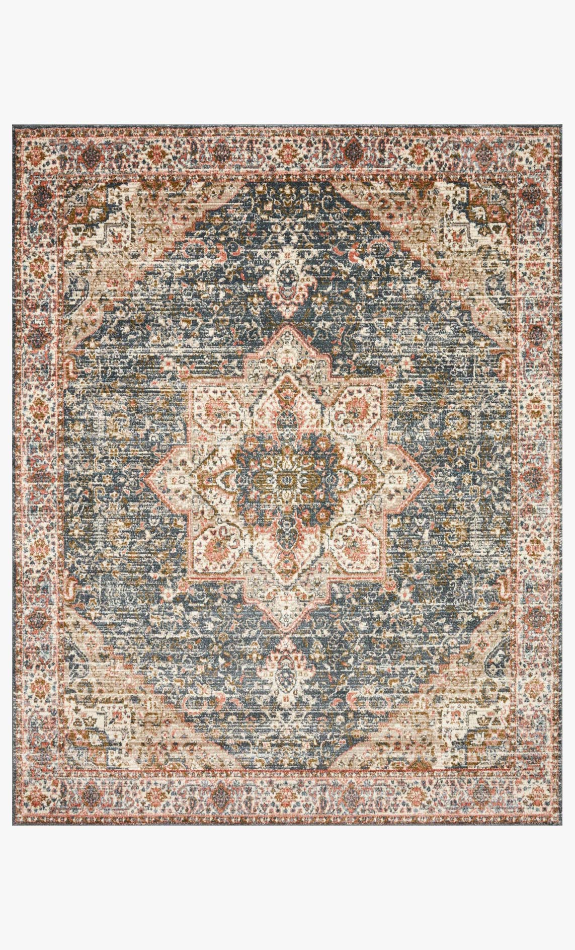 Loloi II Saban Collection - Traditional Power Loomed Rug in Blue (SAB-01)