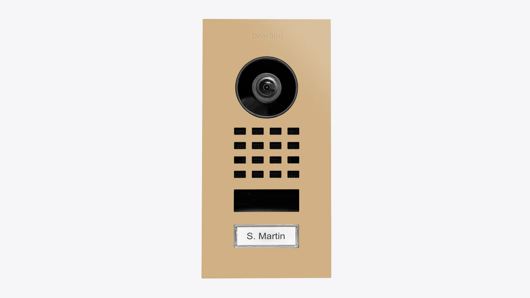 DoorBird D1101V Flush-Mount IP Video Intercom in Beige, RAL 1001