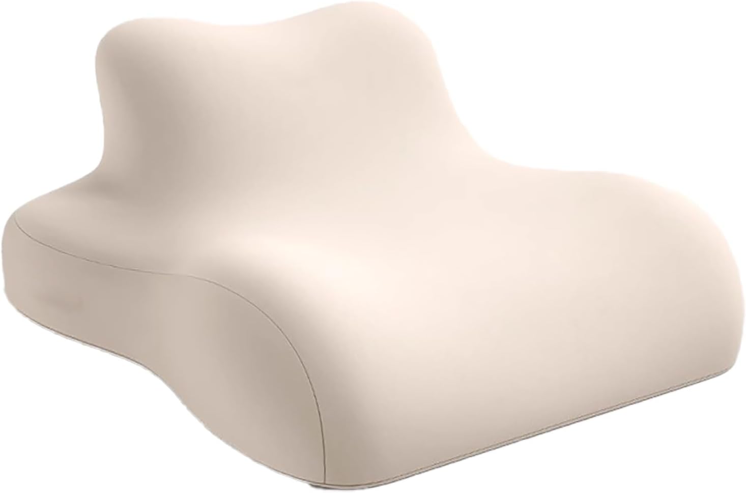 JYHHCYS Prone Cushion for Reading On Stomach, Multifunctional Face Down Reading Pillow with Washable Cover, Bed Reading Pillow Back and Neck and Arm Support for Relieve Pain(Beige)