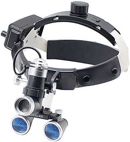 Magnifier Medical Dental Surgical Loupes Optical Glass Loupe Goggles with Headlight for Brain Cardiac Surgery