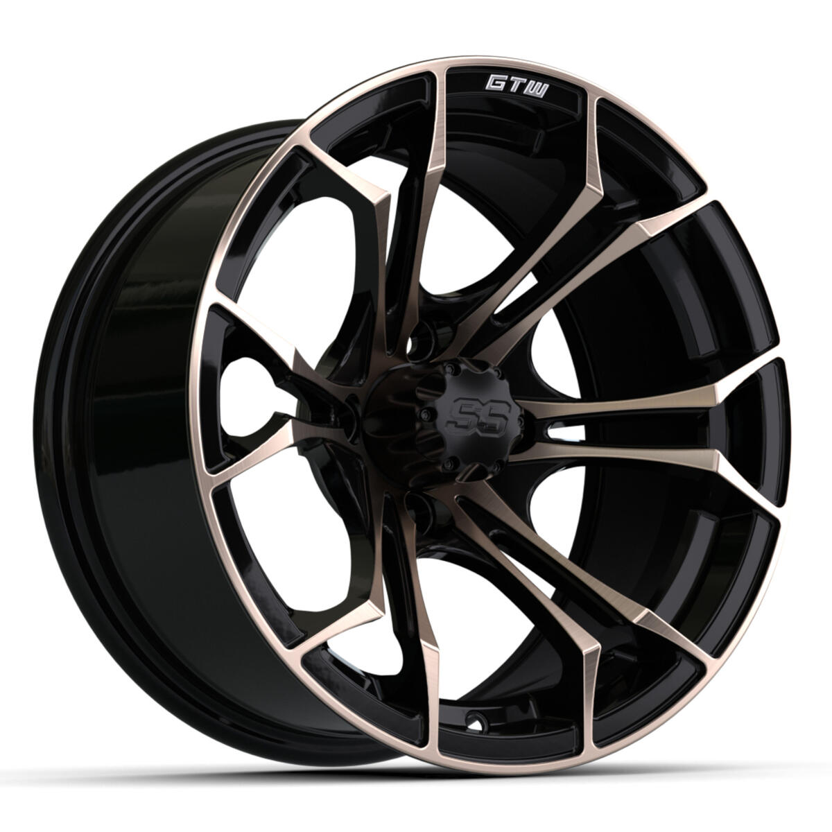 14′′ GTW® Spyder Wheel – Matte Black with Bronze
