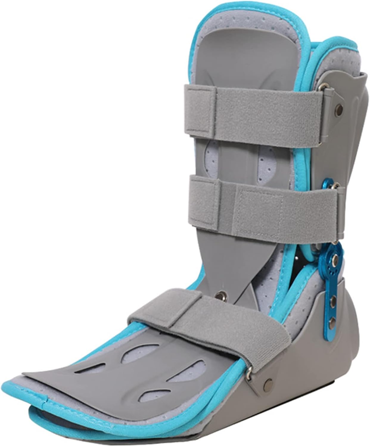 Ankle Fixation Brace, Shock?Absorbing Breathable Ankle Joint Brace, Adjustable Walking Boot, Ankle Foot Drop Orthosis, Post Op Care, for Ankle, Feet,Calf Fracture(