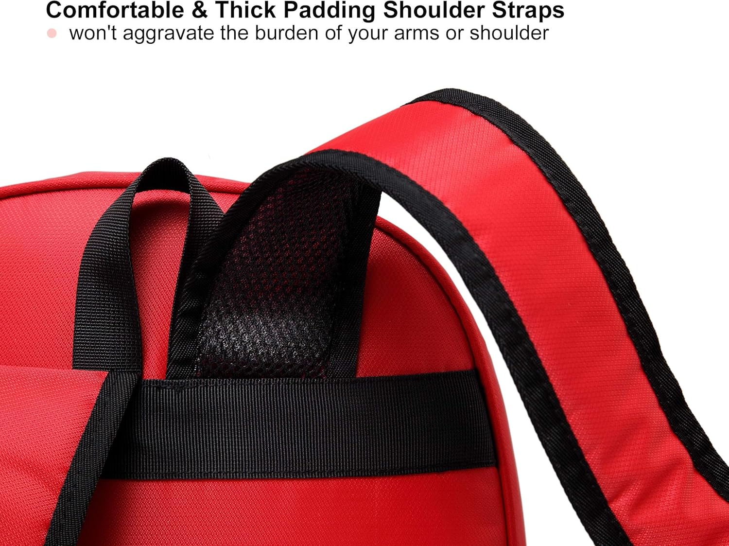 Gatycallaty First Aid Bag Empty Backpack Emergency Bags First Responder Trauma Treatment with 13 Pockets for Outdoor Hiking Travel Field Trips Camping (Red, Pack of 5)