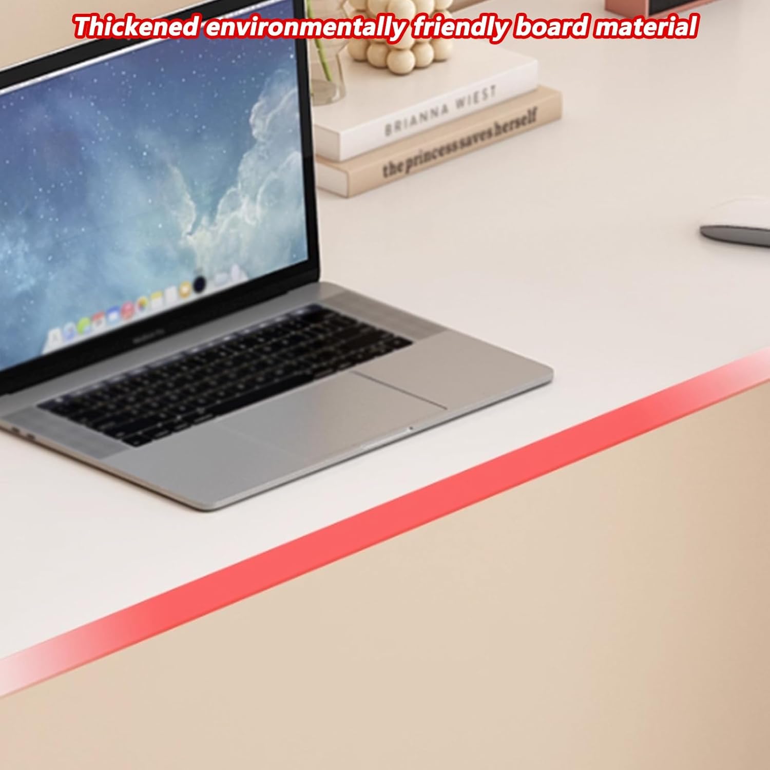 Adjustable Overbed Table with Wheels, Adjustable Height Rolling Tables, Laptop Desk Over Bed Tables with Baffle, Bed Desk for Hospital and Home Use(White,210x50cm/82.6x19.6in)