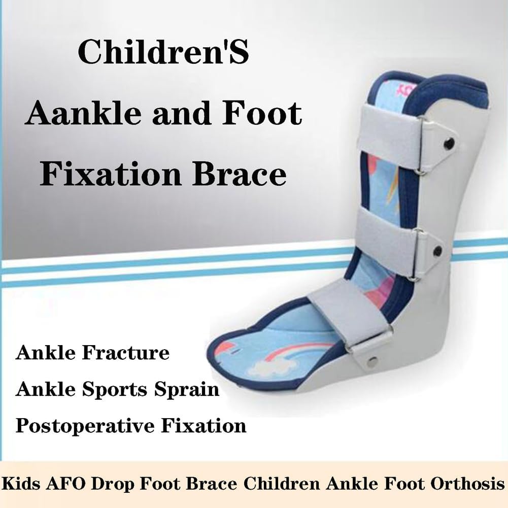 SFKLYU AFO Drop Foot Splint, Othopedic Drop Foot, Ankle Stabilizer Brace, Sleeping Drop Foot Support for Treating Plantar Fasciitis and Achilles Tendonitis,C a Pair,L