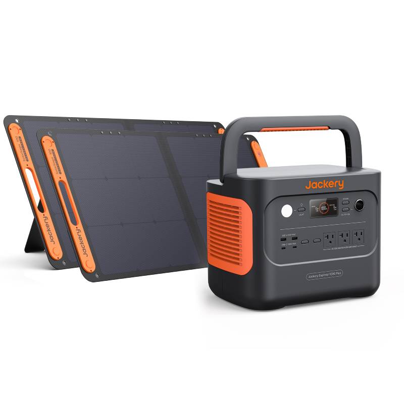 Jackery Solar Generator 1000 Plus, LiFePO4 Battery with 1264Wh Capacity, 2000W output, (60-1010-USC1B2)