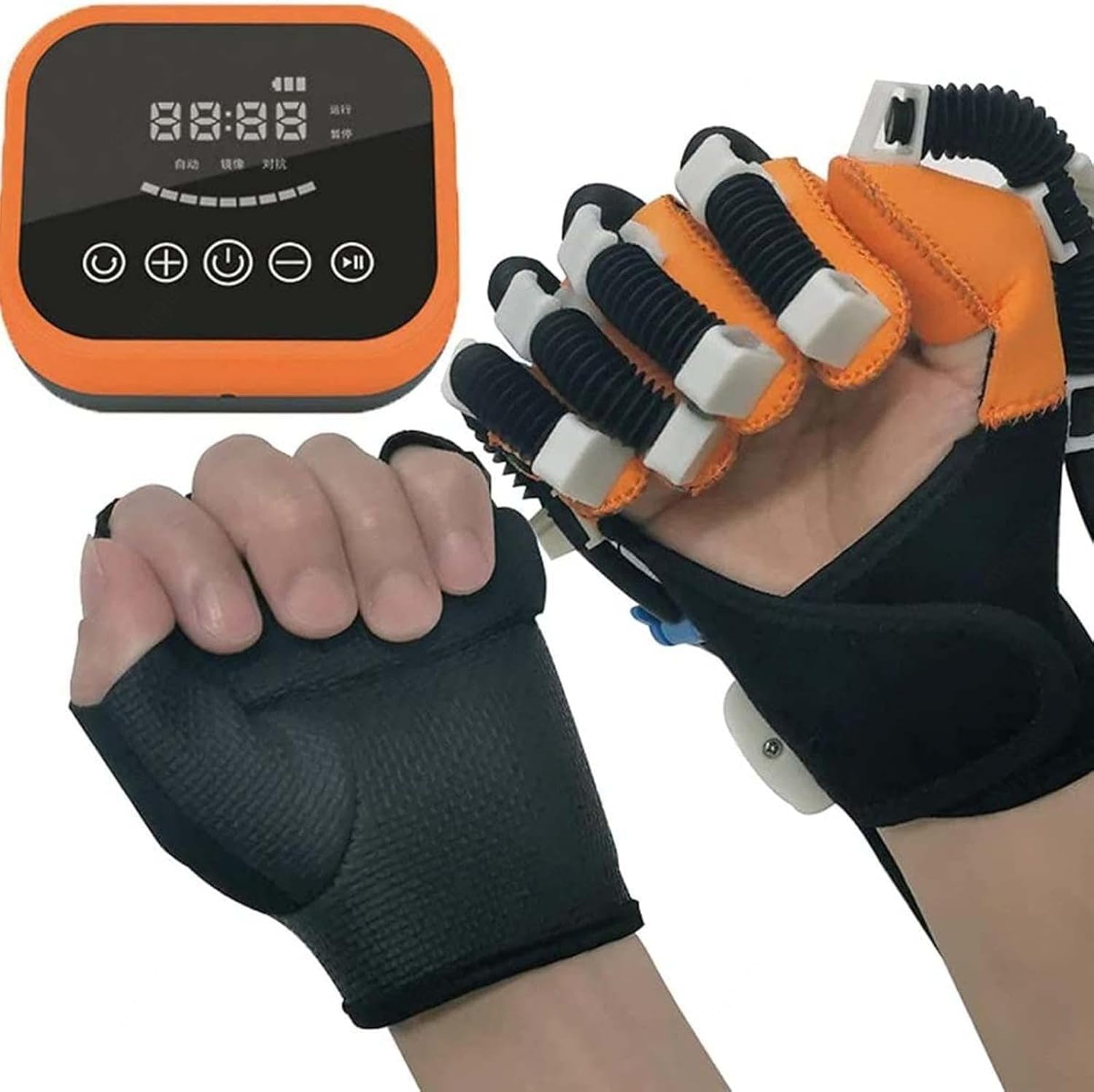 Rehabilitation Robot Gloves Hemiplegia Finger Rehabilitation Trainer Robot Gloves with Hand Dysfunction Independently Rehabilitation Training,Left-L