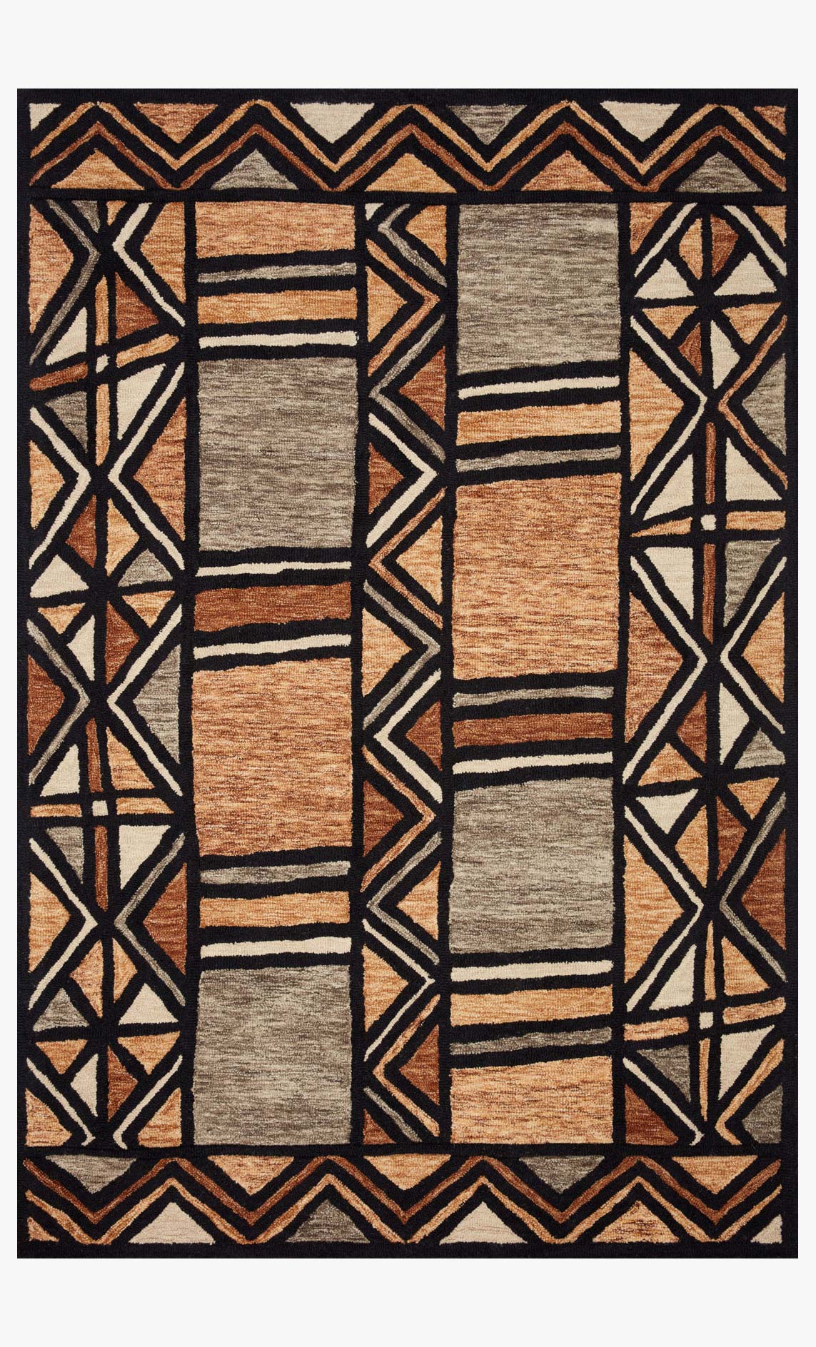 Loloi Nala Collection - Contemporary Hand Tufted Rug in Walnut (NAL-07)