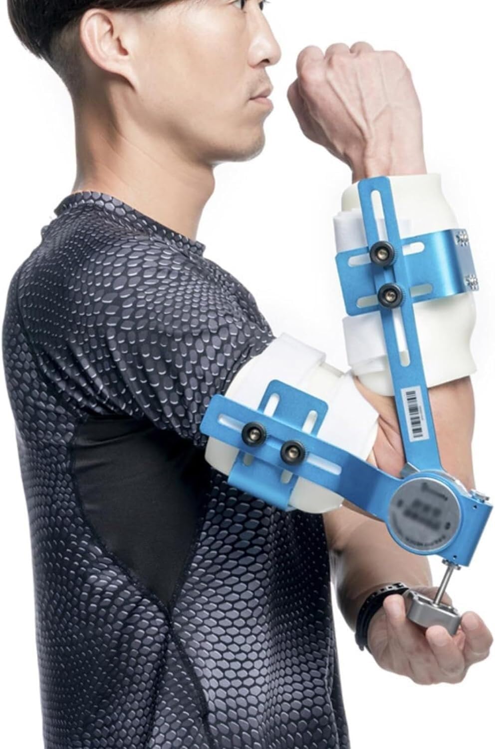 Elbow Brace Arm Exerciser Elbow Joint Rehabilitation Training Device Adjustable Size Full Angle Training With Angle Ruler Material Is Sturdy For Home Clinic Hospital (Color : Right, Size : Medium)