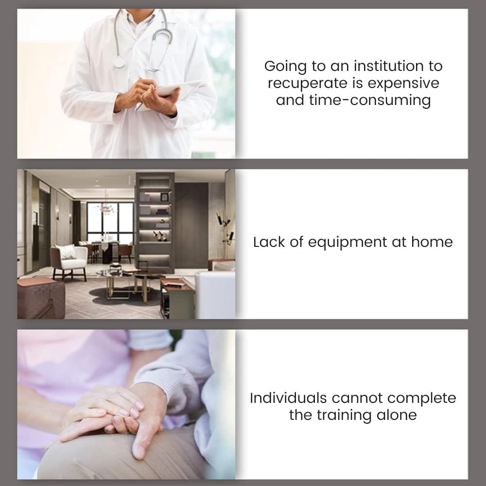 Rehabilitation Robot Gloves Both Hand, Hemiplegia Finger Rehabilitation Trainer, Independent Five-Pipe Design, for Hand Function Recovery(Size:L Code)