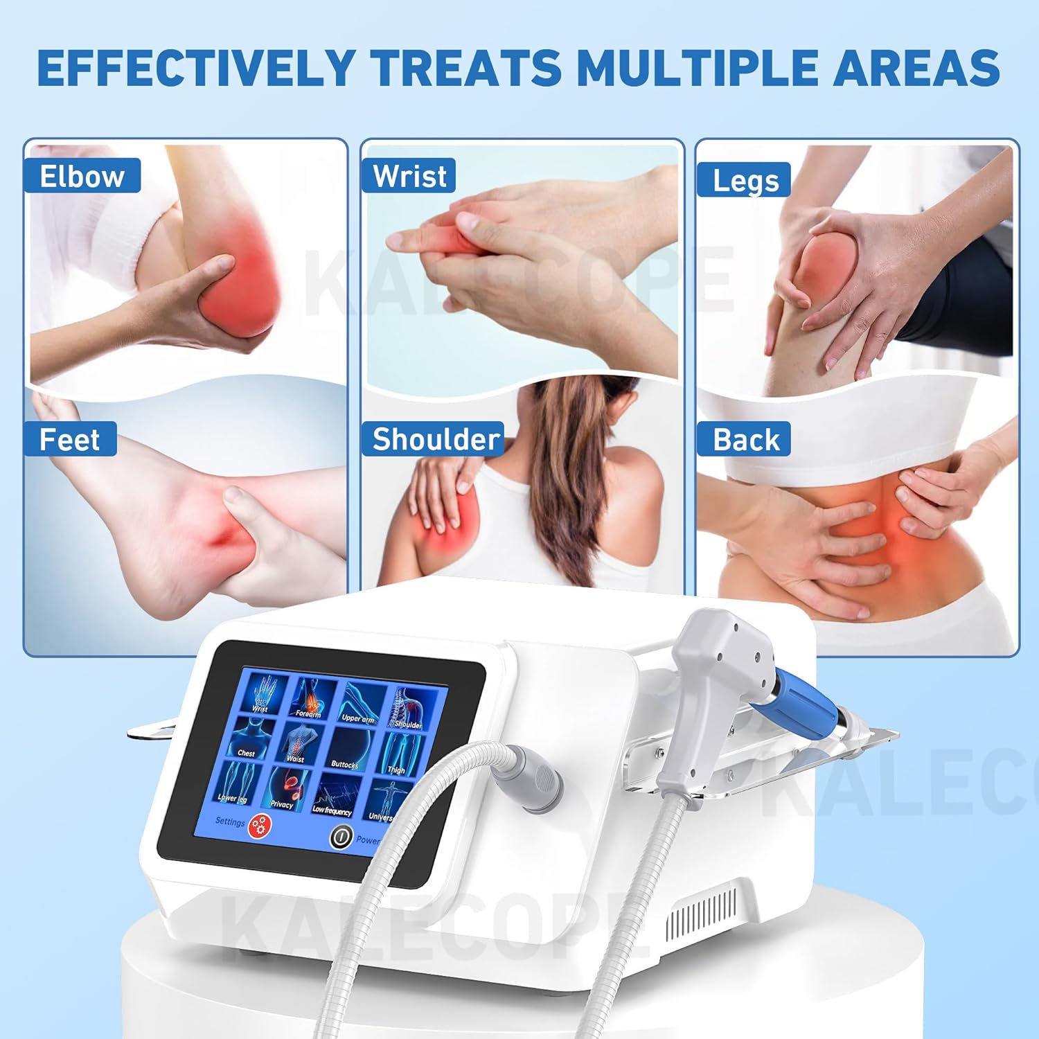 Shockwave Therapy Machine for Muscles and Joints, Full Metal Host for Stable and Stronger Energy Output, Safe and Easy to Use,Non-Invasive, No Side Effects