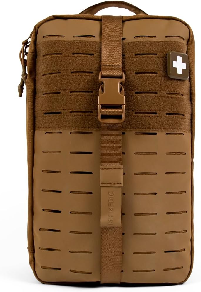 My Medic MYFAK Large Medical Kit (Standard) - Emergency First Aid Survival Essentials & Supplies | Travel Bag Ready EMT Items For Any Car, Home or Office - Coyote