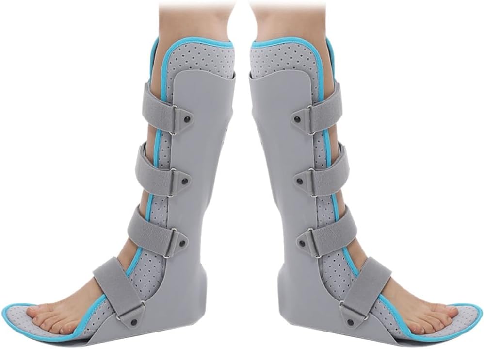 SFKLYU Ankle Stabilizer Brace, Sleeping Drop Foot Support, AFO Drop Foot Splint, Othopedic Drop Foot for Treating Plantar Fasciitis and Achilles Tendonitis,B a Pair,L
