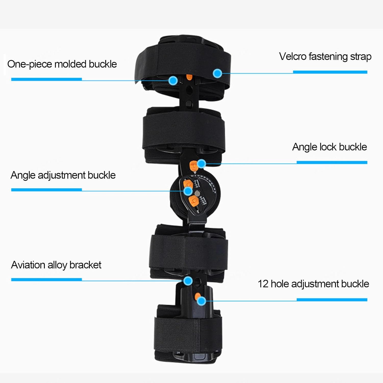 Knee Joint Brace Adjustable Knee Fixed Brace for Men Women Brace Joint Stabilizer for Knee Support Orthosis for Left/Right Leg
