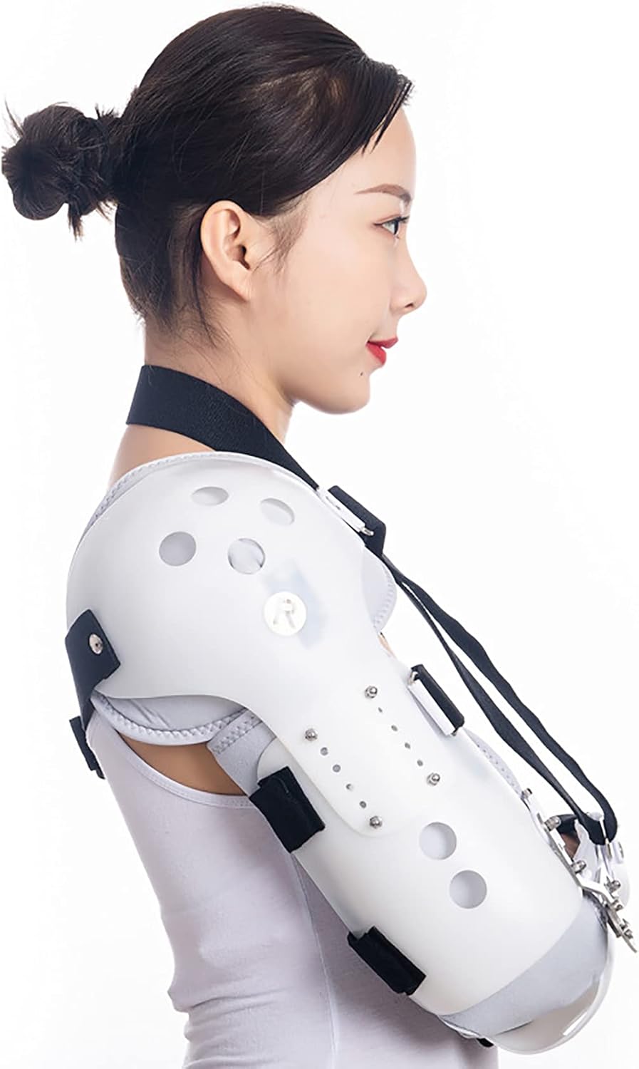 Arm Sling Hinged Elbow Brace Support, Adjustable Forearm Holder, for Injury Recovery Arm Support Arm Extension Protector Orthosis Tools.,