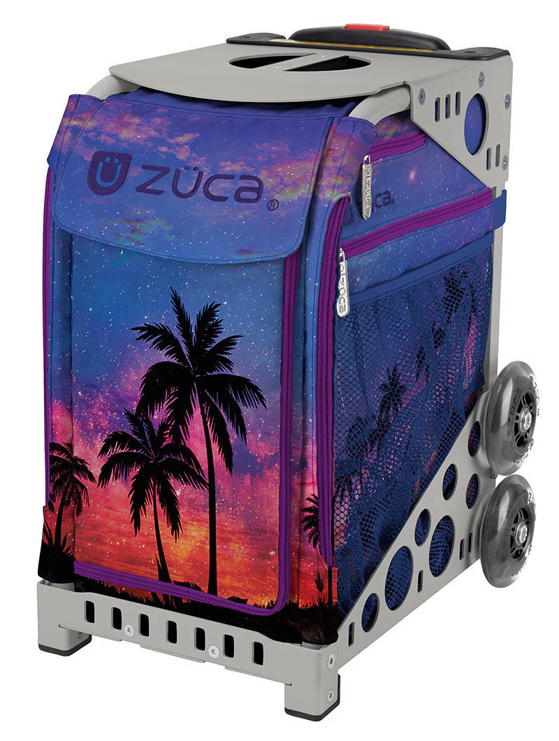 Zuca Island Life Sport Insert Bag & Frame (Gray) w/ Flashing Wheels