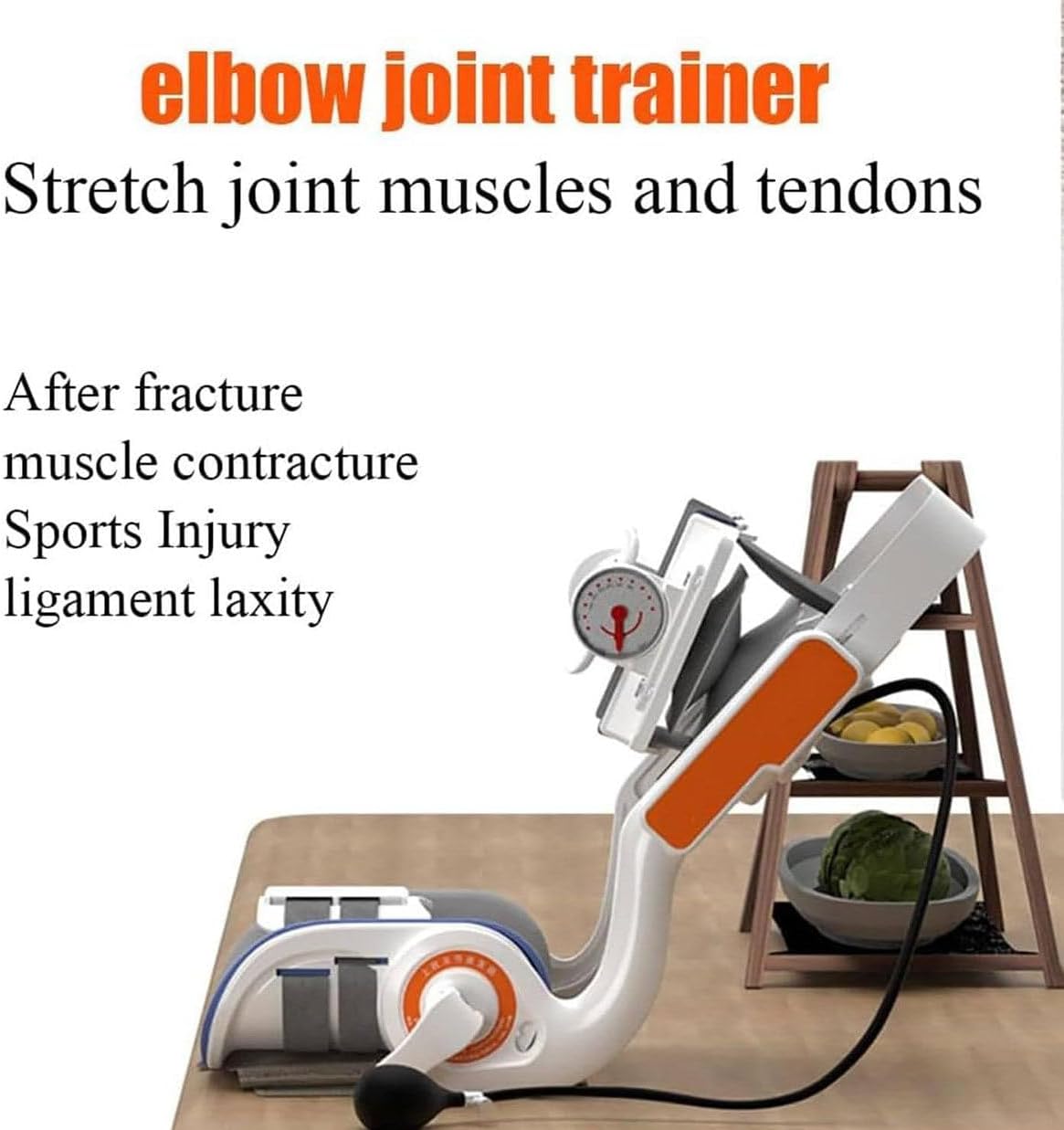 Brace Elbow Joint Rehabilitation Device, Arm Flexion and Extension Trainer Elbow Guard, Adjustable -15° to 150° Angle, Flexible Support Frame for Wrist Elbow Joint Injuries Recovery