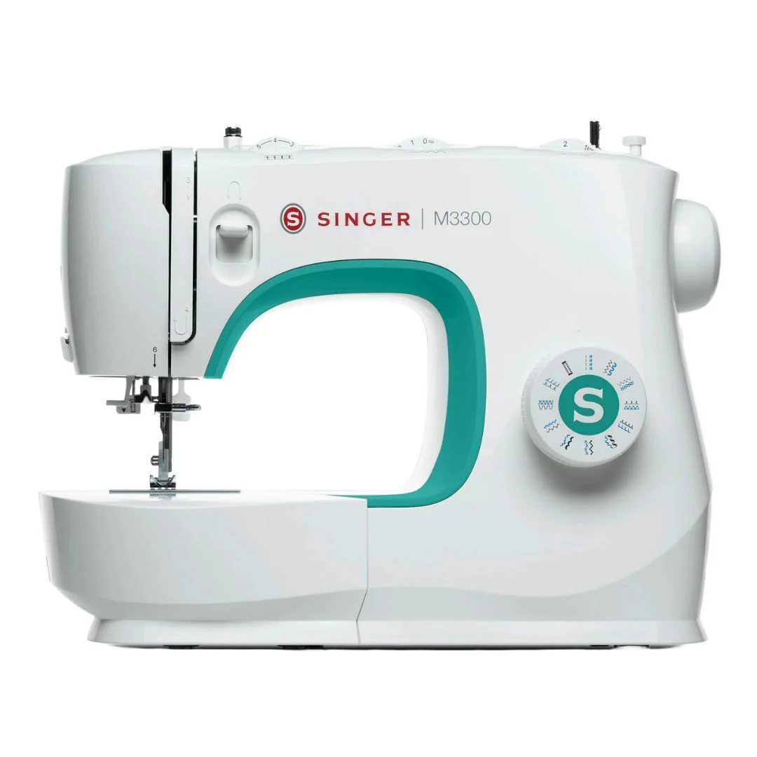 SINGER | M3300 Sewing Machine with 97 Stitch Applications, & 1-Step Buttonhole