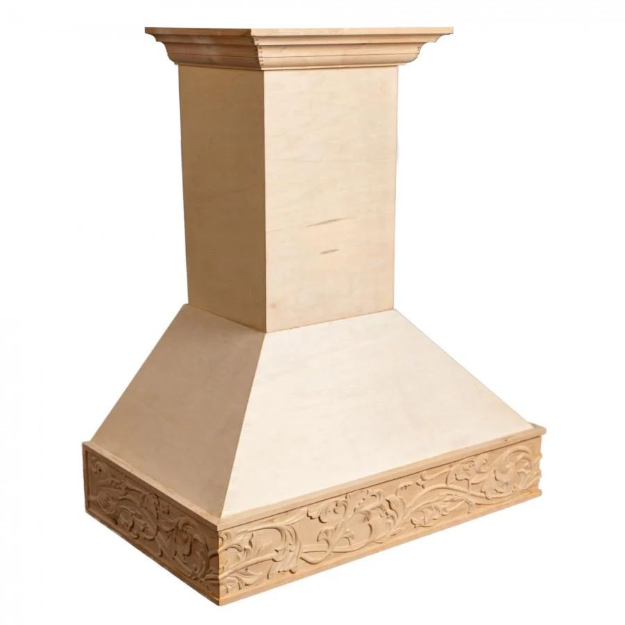 ZLINE 36-Inch Unfinished Wooden Wall Mount Range Hood with 700 CFM motor (373UF-36)