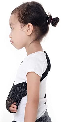 Medical Arm Sling For Kids Breathable Lightweight Adjustable Arm Support Strap Shoulder Immobilizer For Stabilise Arm, Injury Recovery, Shoulder Dislocations,L