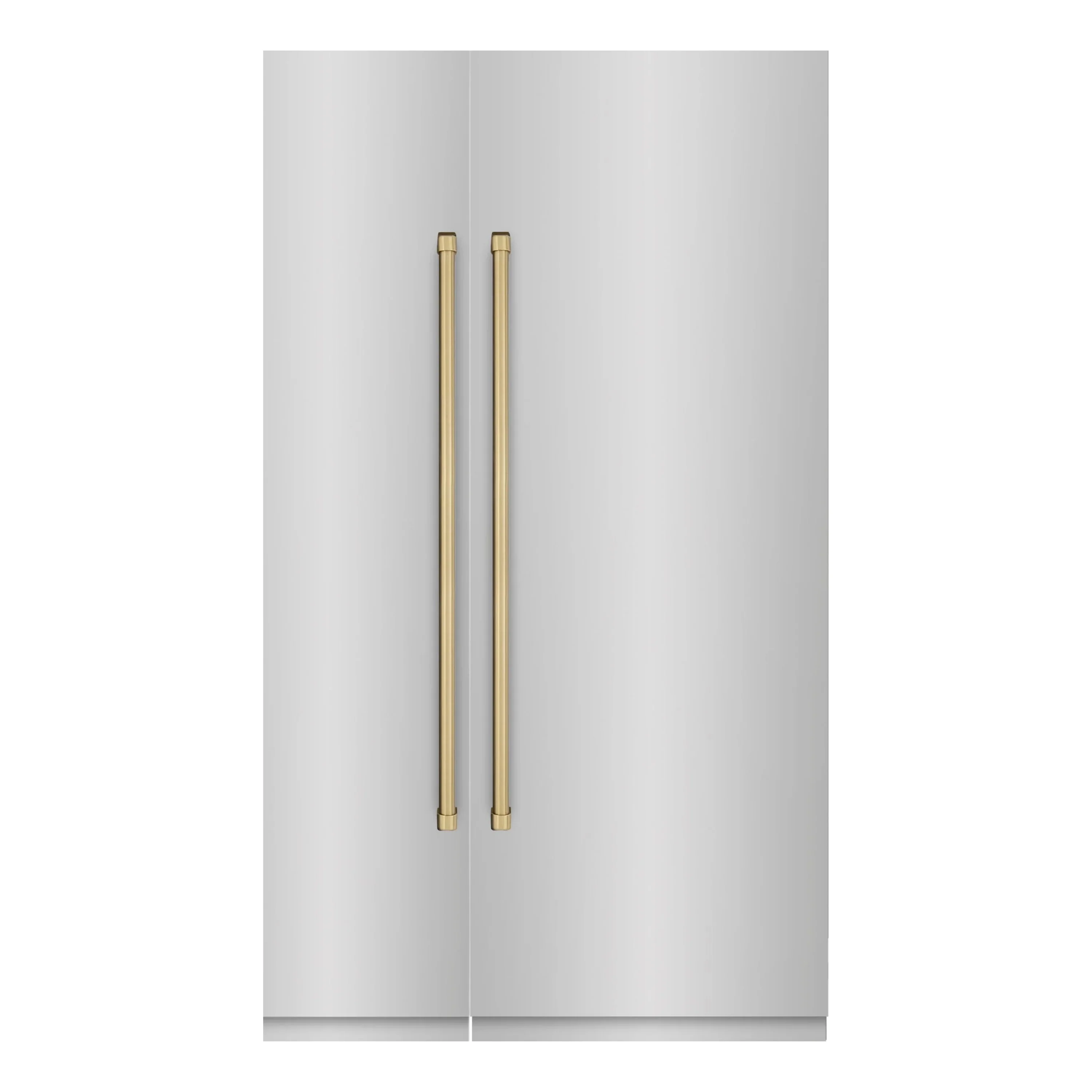 ZLINE 48-Inch Column 16.7 Cu. Ft. Refrigerator and 8.6 Cu. Ft. Freezer in Stainless Steel with Champagne Bronze Accent
