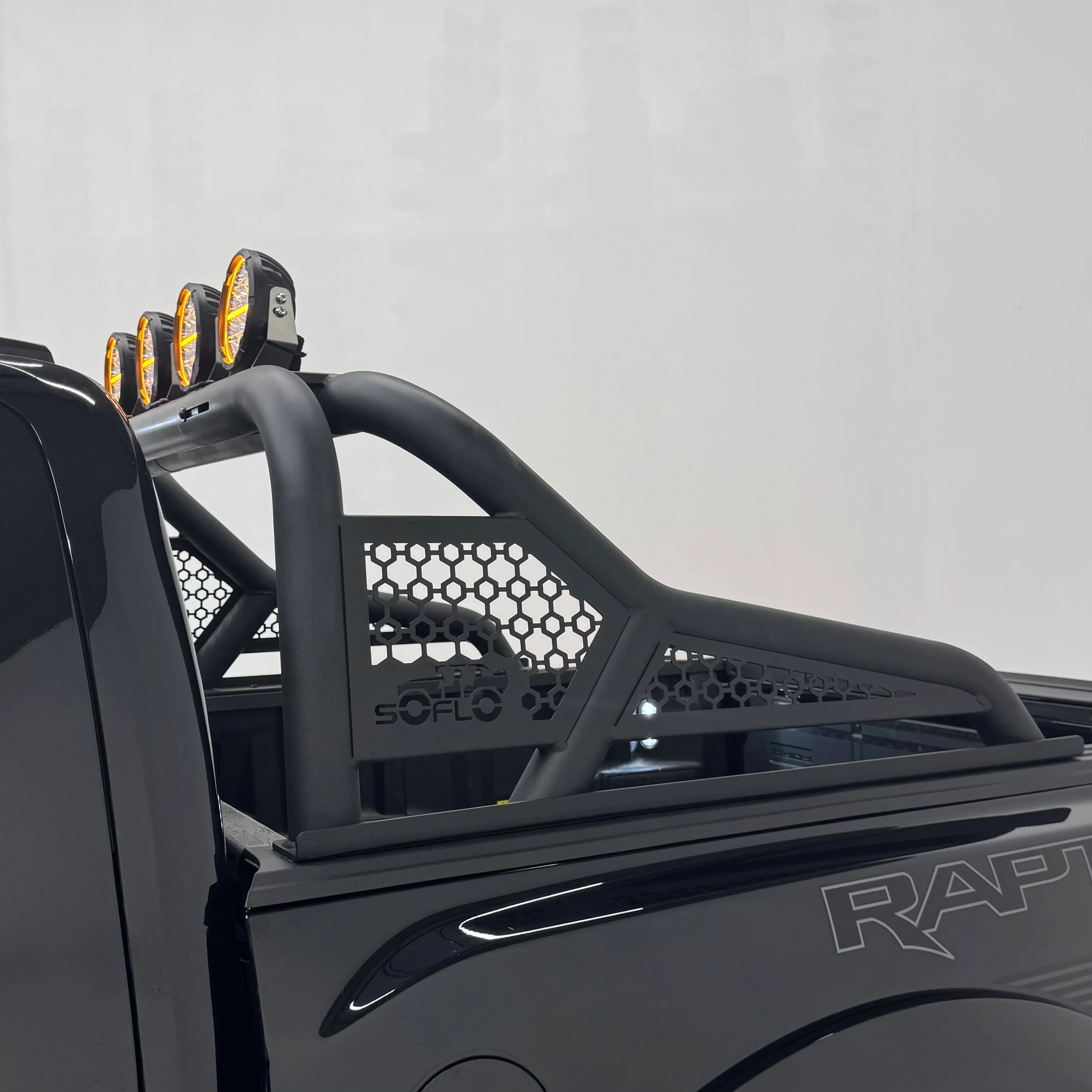 F150 ALUMINUM CHASE RACK 2021-2025 WITH (4) 6” LED FLOOD LIGHTS