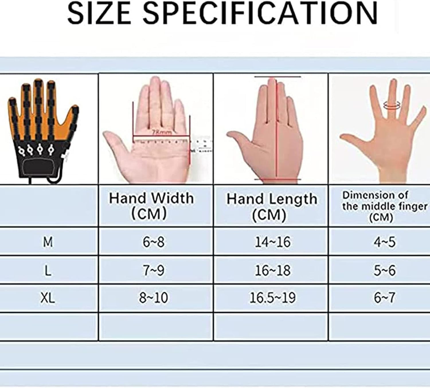 Hand Rehabilitation Robot Gloves Rehabilitation Robot Gloves, Hemiplegia/stroke Hand Splint Training Equipment,Rehabilitation Training Gloves, Finger Training, Finger Orthosis, For Long-Term Relief (