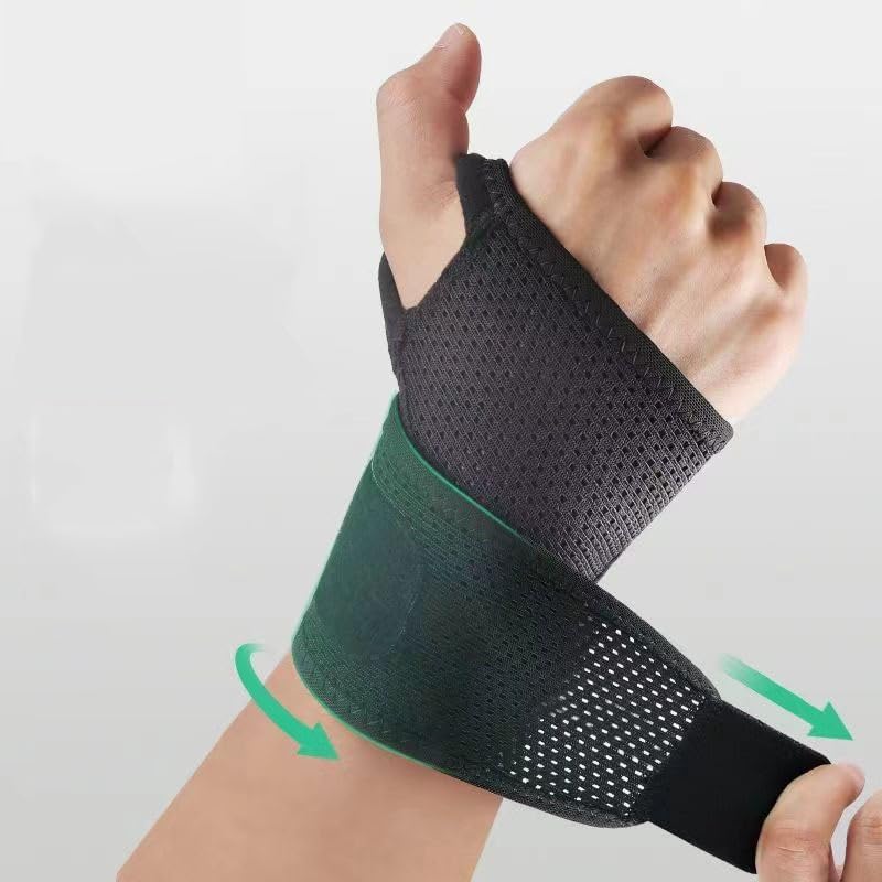 Basketball and Badminton Fitness Training Pressure Breathable Hand Guard Sports Wrist Guard(Gray)