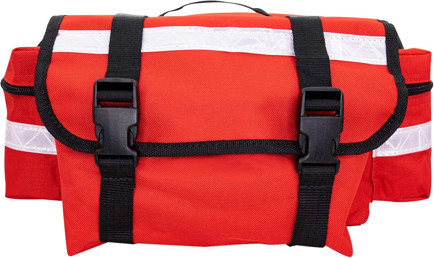 LINE2design Emergency Fire First Responder Kit - Fully Stocked EMS Supplies First Aid Paramedic Rescue Trauma Fill Kit - Emergency Medical EMT Supplies Portable Travel Size Kit - Red