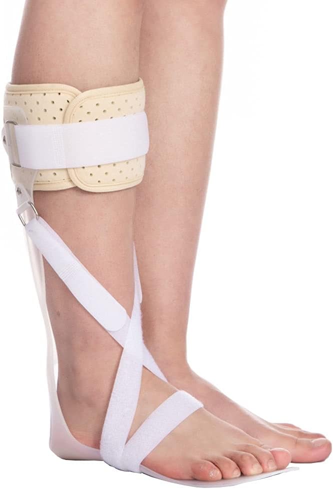 Removable Padded Calf Ankle Foot Orthosis, AFO Drop Foot Braces Stabilizer, Trimmable, Lightweight Polyethylene