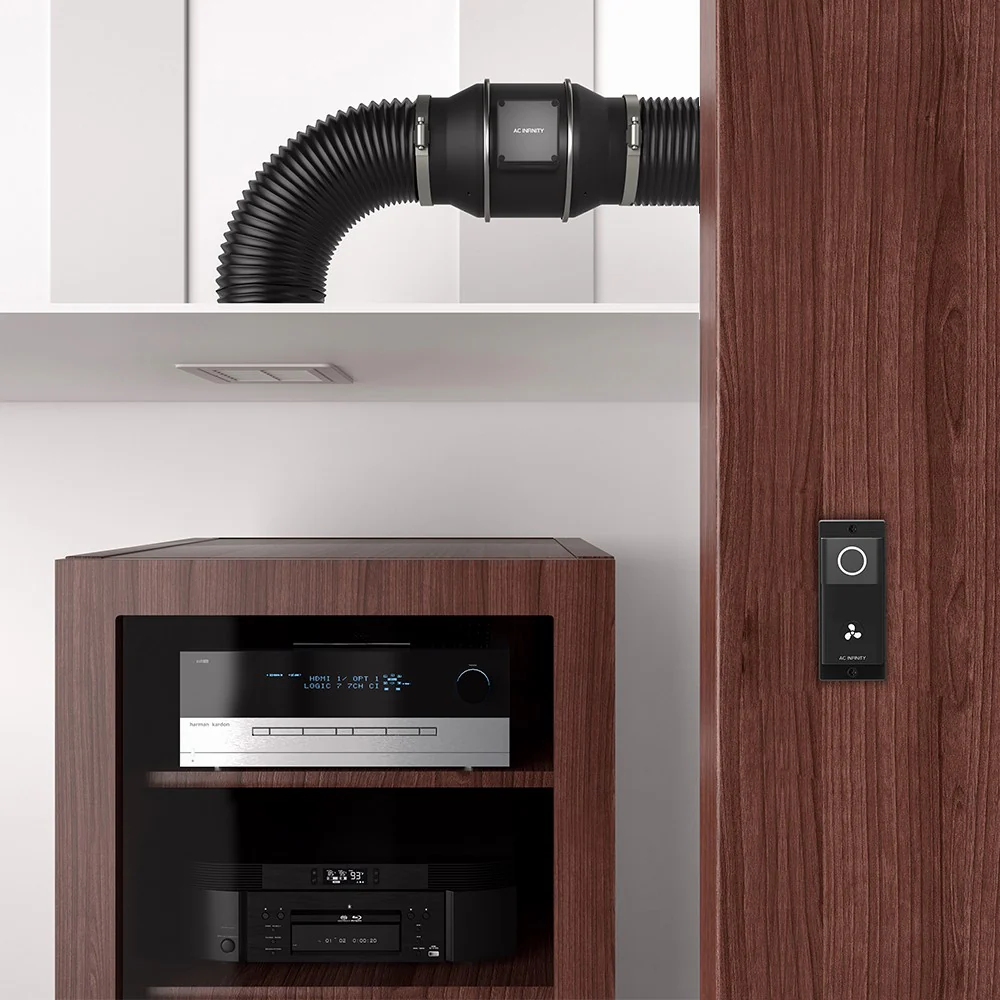 AC Infinity CLOUDLINE S6 6-in Inline Duct Fan w/ Speed Controller