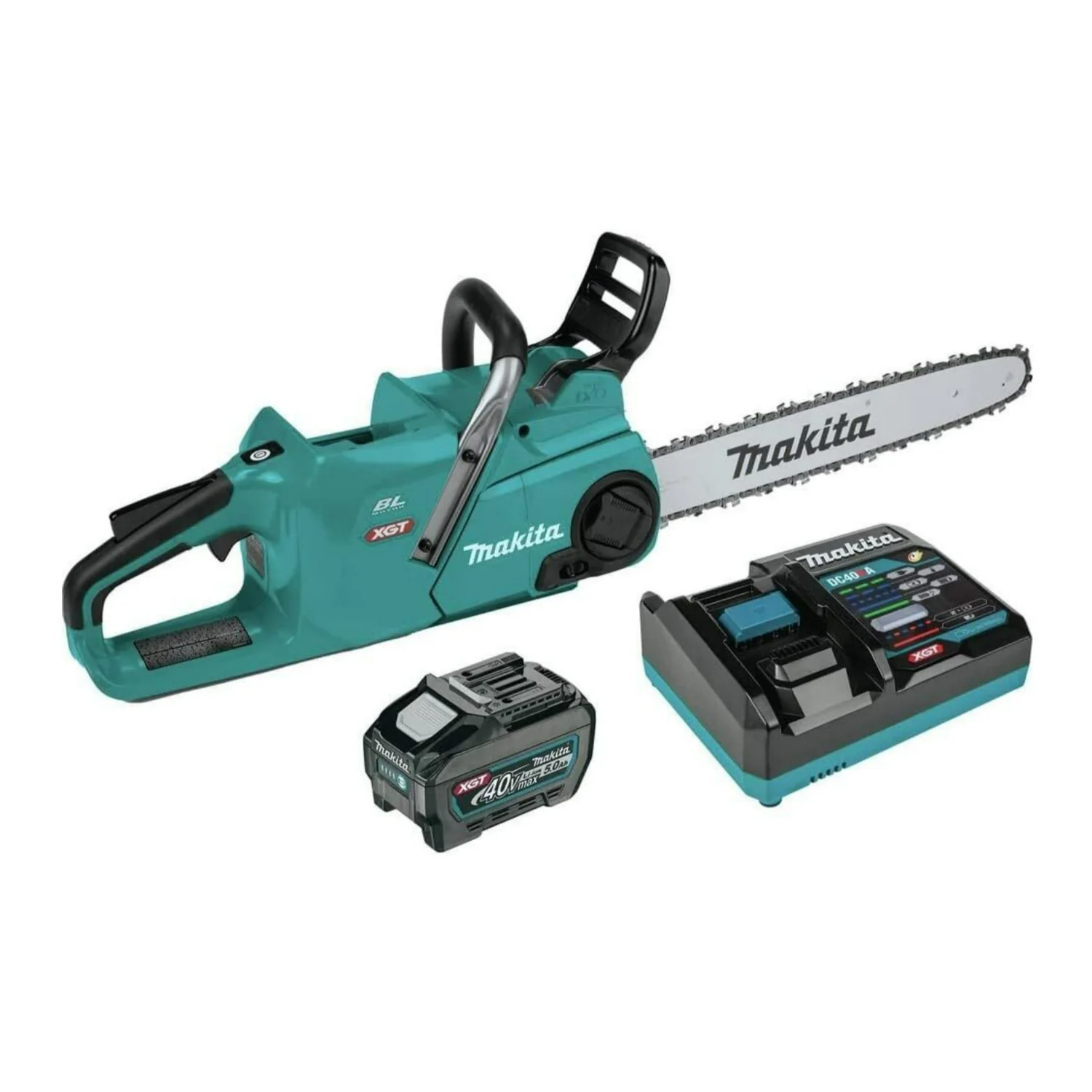 Makita 40V Max XGT 5.0Ah Brushless Lithium-Ion Battery, Cordless Chain Saw Kit