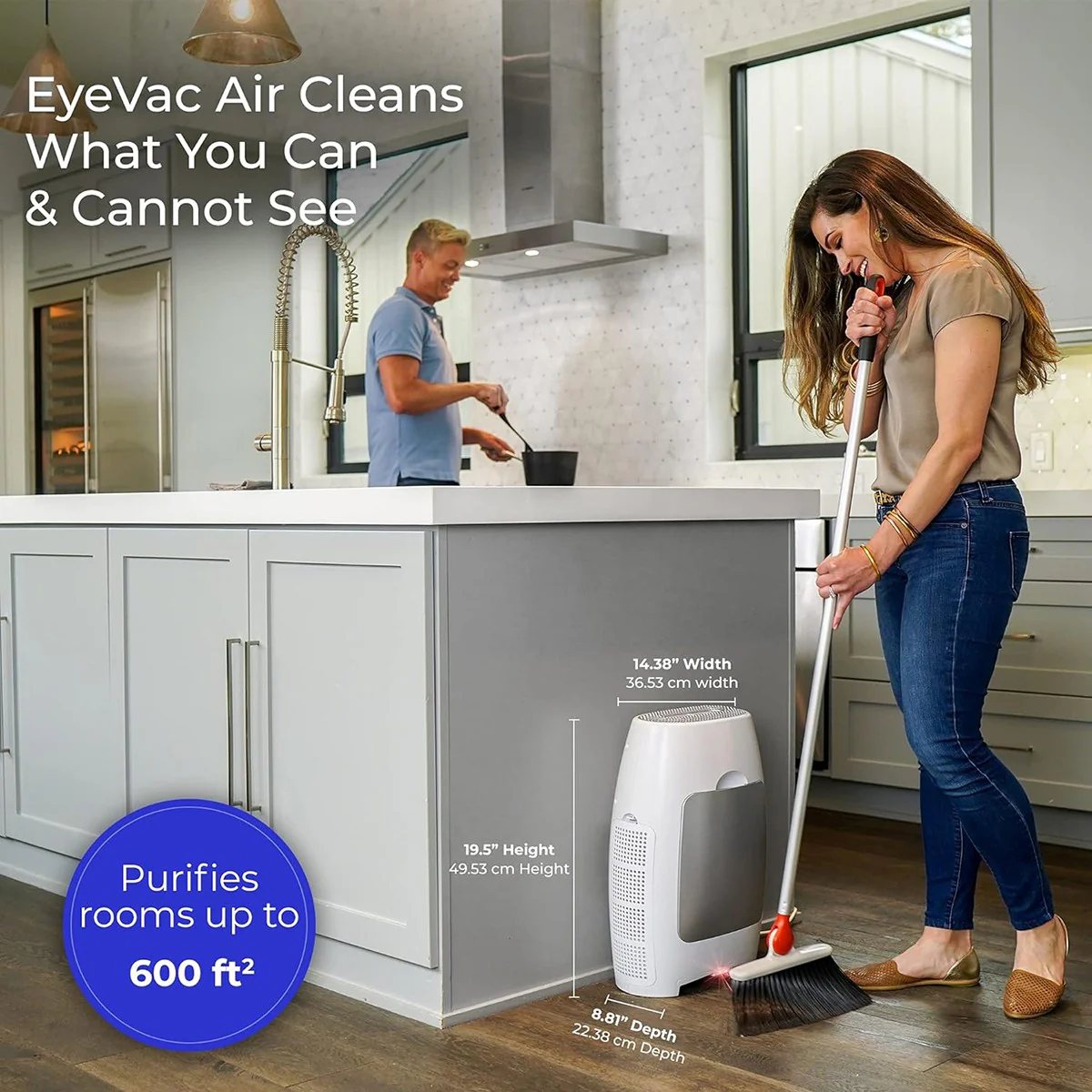 EyeVac Air Touchless Vacuum & Air Purifier