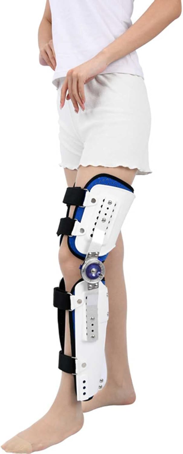 Hinged Knee Brace,Knee Brace,Adjustable Shaping Leg Splint Support Knee Orthosis Support Joint Stabilizer/One Size