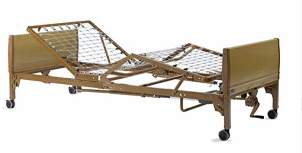Invacare 5310IVC, 6629, 5185 Semi Electric Homecare Bed, Semi Electric Bed, 5310 IVC with Innerspring Mattress, 5185 and Full Length Rails, 6629