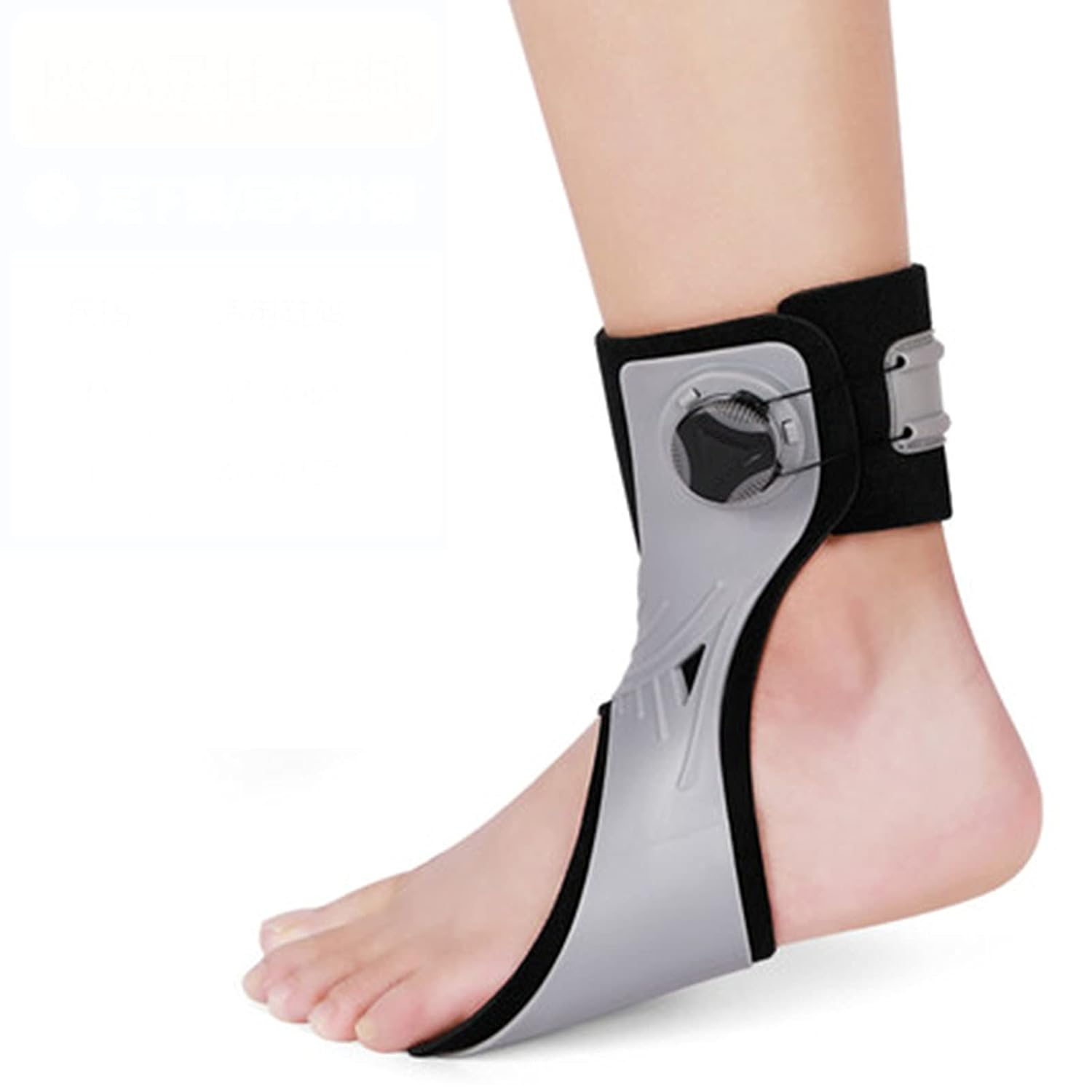 HUANGJUN Foot Drop Brace Orthosis Splint Foot Drop Brace ?Stability Support Pads Foot Drop Brace Corrector for Improved Walking Gait, Pain Relief And Relieve Pressure,right,L