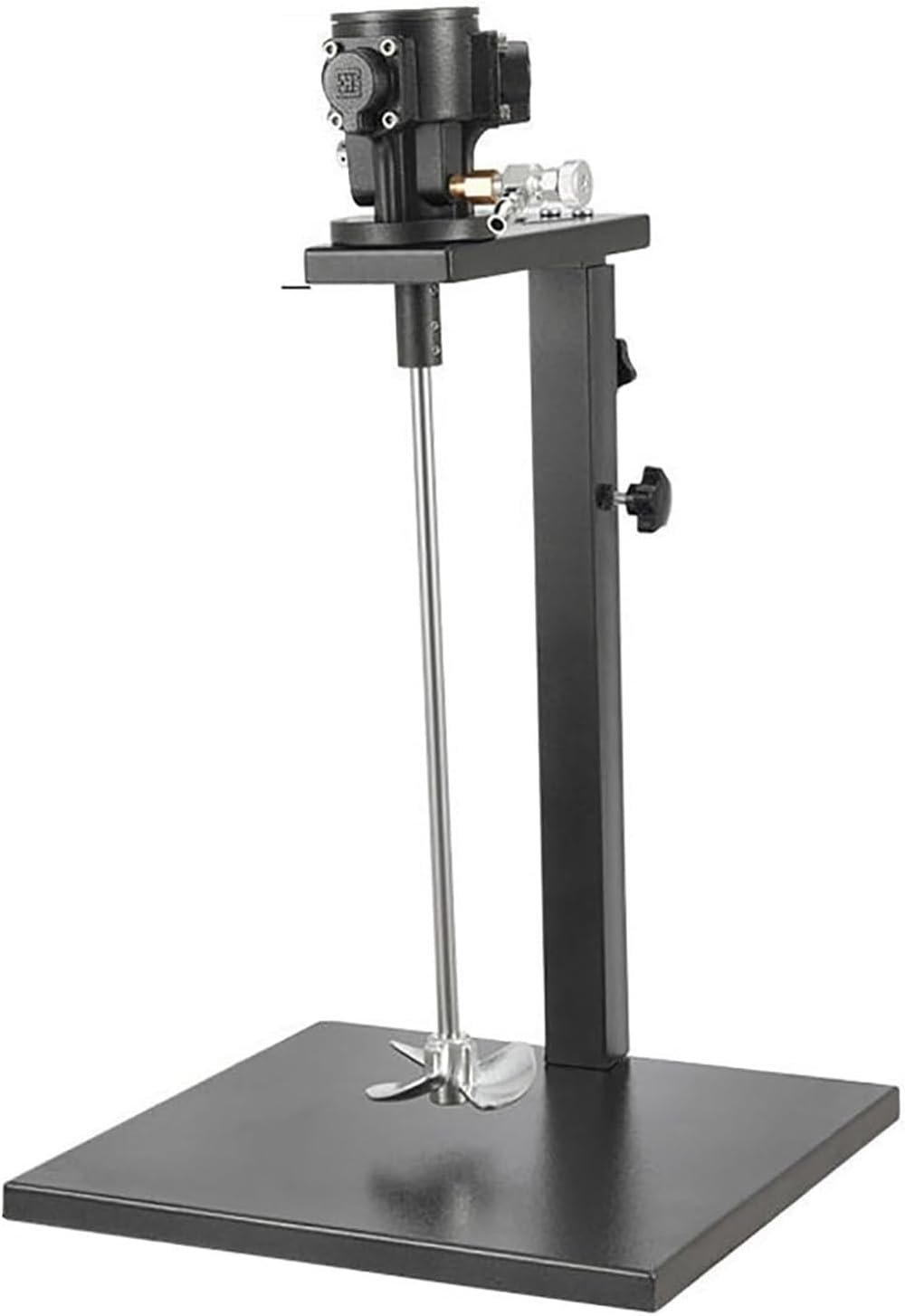 Pneumatic Paint Mixer, 5 Gallon 1/8HP Air Agitator, Paint Mix Machine with Stand, Mix Tool for Viscous Liquid Ink Dye(Aluminum Alloy Blade)